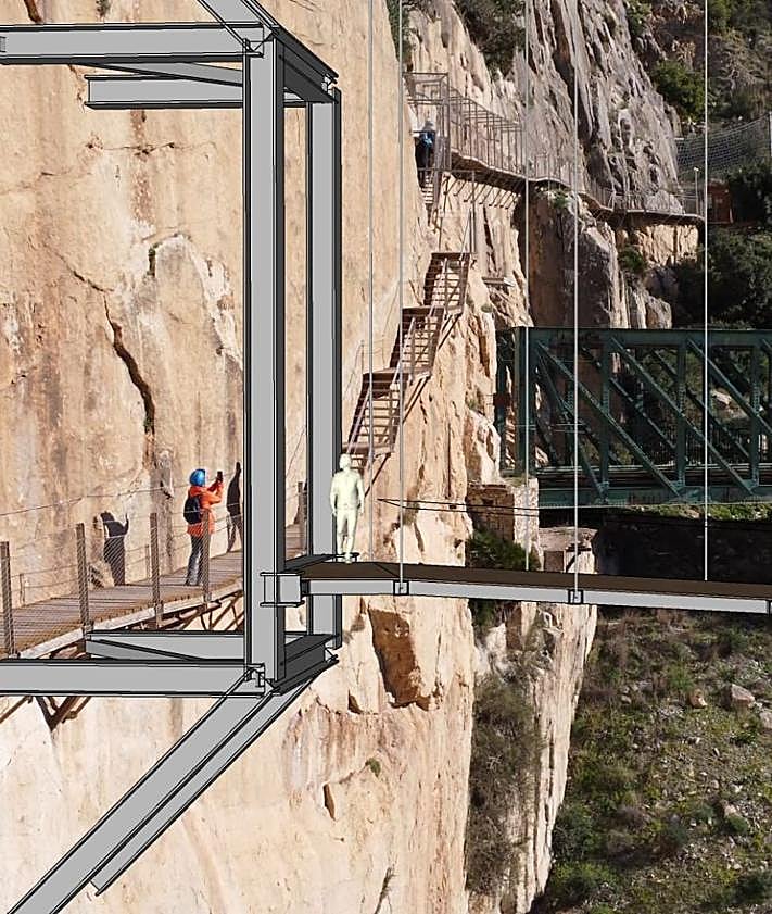 Imagen secundaria 2 - Presentation of the plans and an artist's impression of the new bridge.