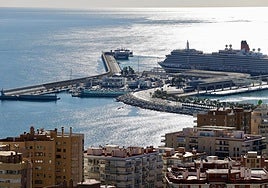 Archive image of the port of Malaga.