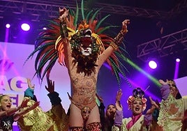 Drag queens on stage during last year’s gala in Torremolinos.