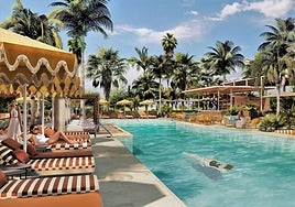 Virtual image of the swimming pool at Kimpton Los Monteros Marbella.