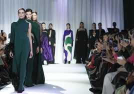 Malaga designer presents his most avant-garde collection at Mercedes-Benz Fashion Week in Madrid