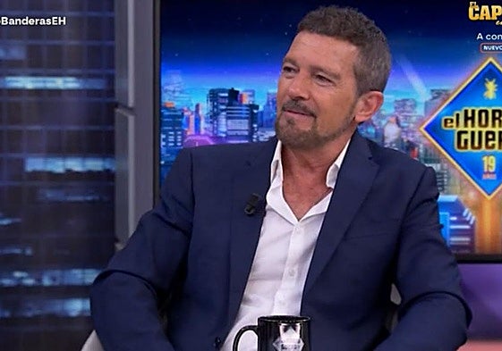 Antonio Banderas on Spanish TV chat show El Hormiguero.