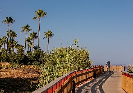 Image of the Estepona coastal boardwalk.