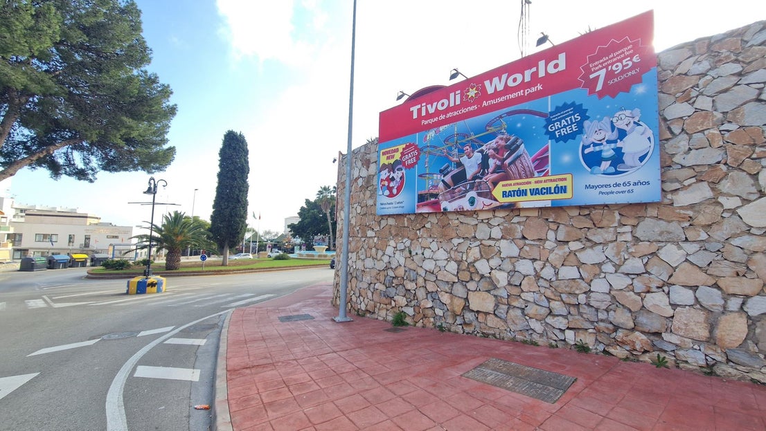 This is the state of the famous Tivoli amusement park on the Costa del Sol, in pictures