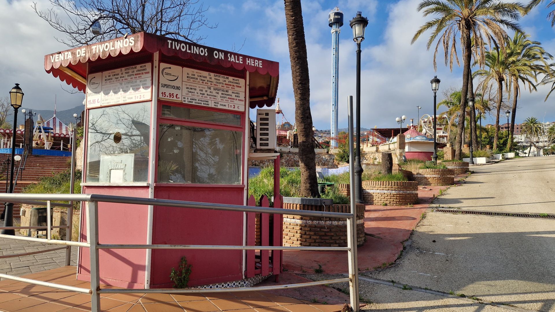 This is the state of the famous Tivoli amusement park on the Costa del Sol, in pictures