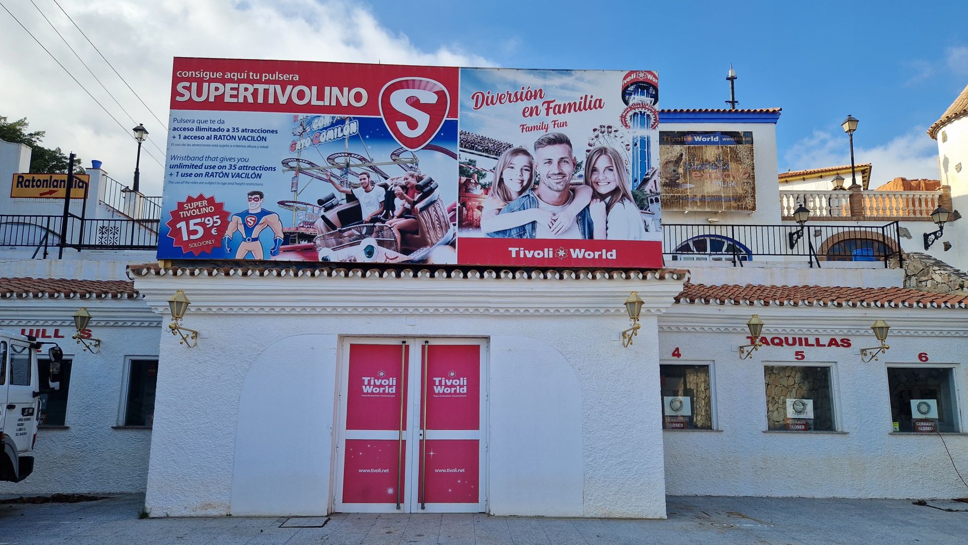 This is the state of the famous Tivoli amusement park on the Costa del Sol, in pictures