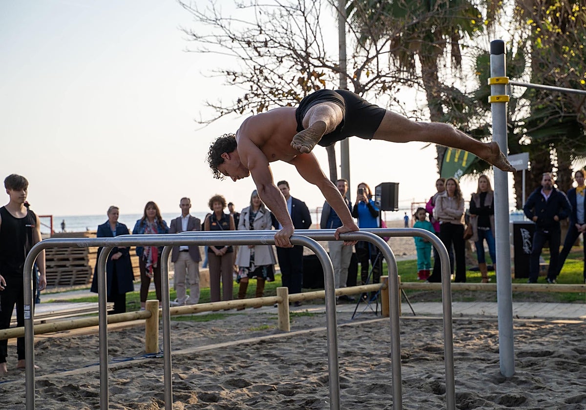 The new space enables the practice of gymnastic exercises.