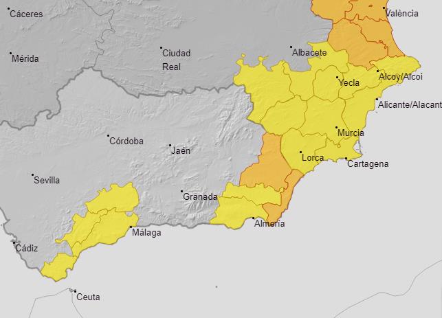 Weather alerts for Wednesday, 5 May 2025.