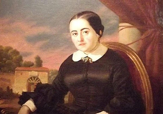 19th century portrait of writer Cecilia Böhl de Faber y Larrea.