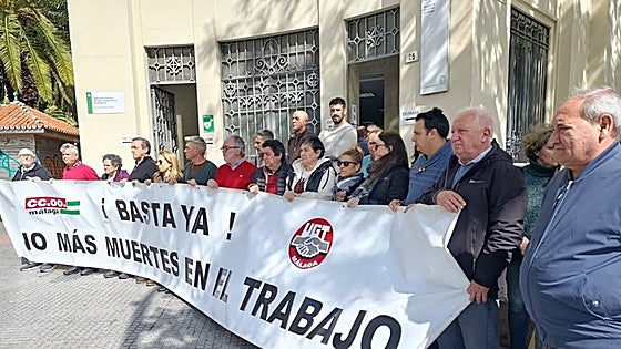Unions stage protest over latest work-related death in Malaga province