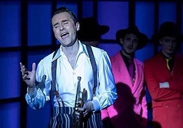 Jacob Botha performing in the Hot Mikado atthe Epsom Playhouse.