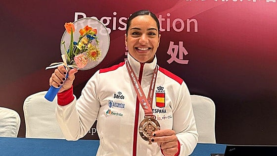Malaga karateka forced to settle for bronze after semi-final defeat in China