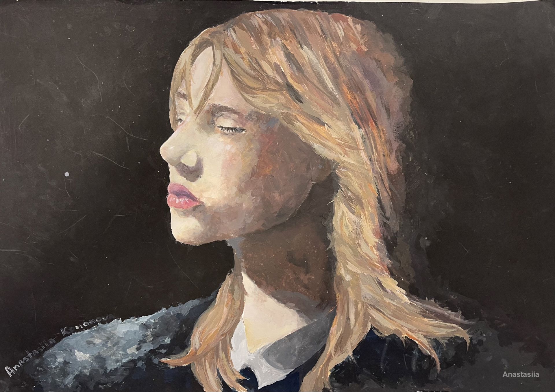 Self portrait by Anastasiia Kononova, aged 15 Sotogrande International School