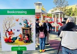 A bookcrossing point in María Zambrano park in Vélez-Málaga.