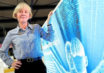Angela McLean on the UK stand at Transfiere, the forum on science, technology and innovation held in Malaga last week.