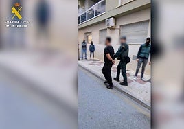 Archive image of the arrest of one of the convicted.