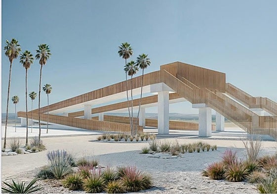 Computer-generated image of the new footbridge.