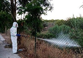 West Nile Virus disinfection work last year.