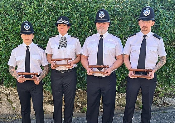 Awards were presented for best all-round and best academic recruits.