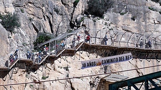 Work begins on new Caminito del Rey suspension footbridge, the longest in Spain