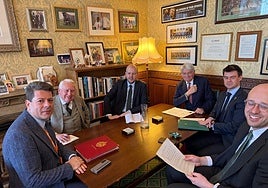 One of Picardo’s meetings in London this week.