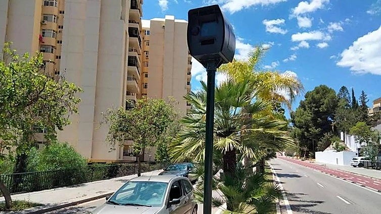 Where is the speed camera in Malaga that has issued the highest number of fines?