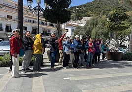 Tourists in MIjas last month.