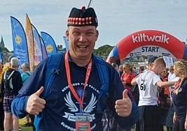 Royal British Legion members to take part in 30-kilometre 'kilt walk' along the Costa