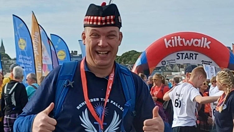 Royal British Legion members to take part in 30-kilometre 'kilt walk' along the Costa