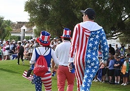 File image of the Solheim Cup golf tournament staged in 2023 between Europe and the USA.