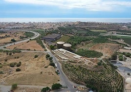 Digital visualisation of the site where the desalination plant would be built in Vélez-Málaga.