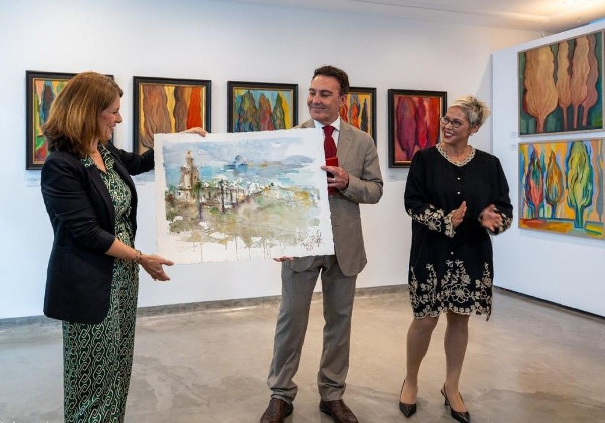 Launch in Tangier of Tale of Two Cities exhibition of art from Gibraltar