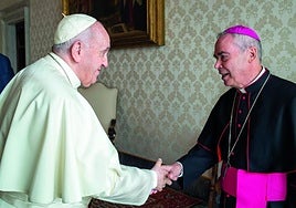Catalá, in an audience with the Pope.