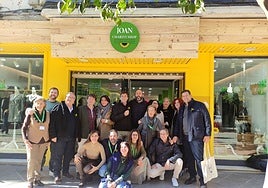 Volunteers outside a Cudeca shop in Seville