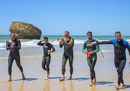 The Catalan swimmer, in one of the stages on the coast of Huelva.