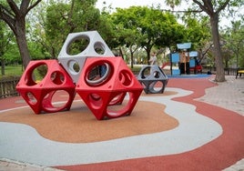 The remodelled children's area of La Paloma park.