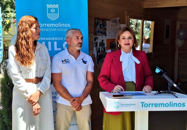 José Luis Carrasco Guerra and Margarita del Cid at the launch of the programme.
