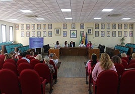 The women's information centre meeting at the Mancomunidad building in Torre del Mar on Tuesday 6 May.