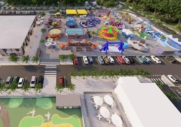 Recreation of the future Sould Park family leisure park in Malaga.