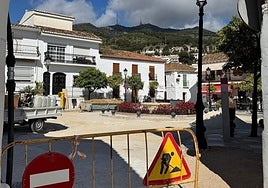 Ongoing work in Benalmádena Pueblo.