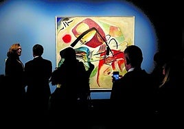 Kandinsky at the Centre Pompidou in Malaga's Muelle Uno.