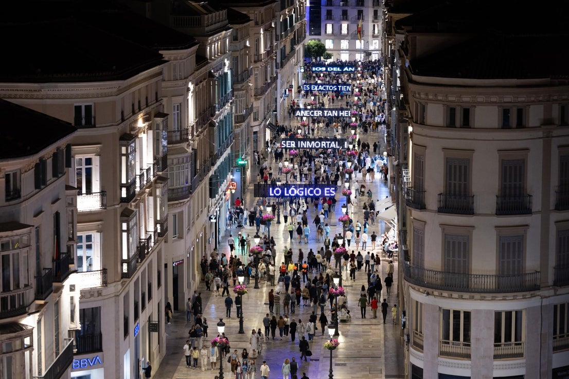 Malaga's Noche en Blanco 2025, in photos