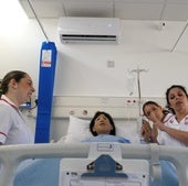 Training nurses.