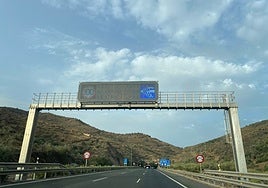 The A-7 Mediterranean motorway near the junction for Torrox