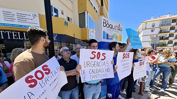 Health workers in Fuengirola and Mijas protest: only one emergency department for 180,000 people