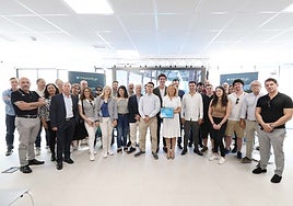 Mayor Ángeles Muñoz at the presentation of diplomas.