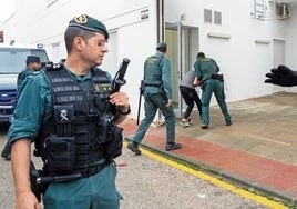 Guardia Civil drugs operation after two of their officers died in Barbate (Cadiz).