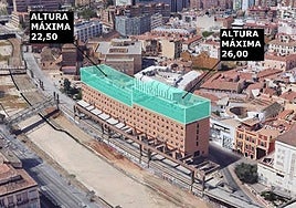 Image showing the expansion planned for the Ibis Málaga Centro hotel.