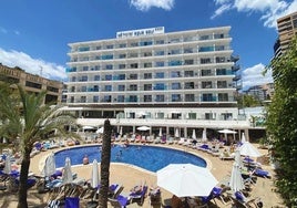 A hotel in Benidorm.
