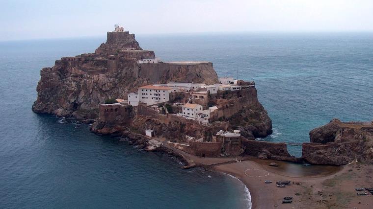 The Peñón de Vélez de la Gomera.